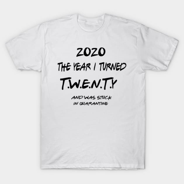 20th Birthday T-Shirt by The Tee Tree